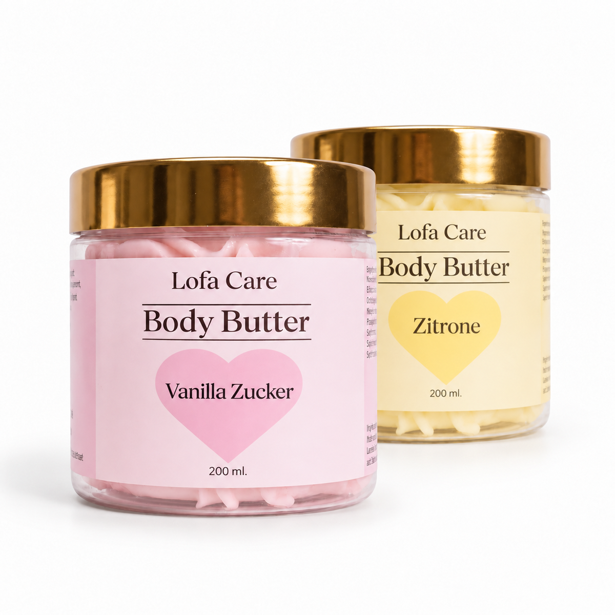 Body Butter Vanilla Zucker + Zitrone (Set)